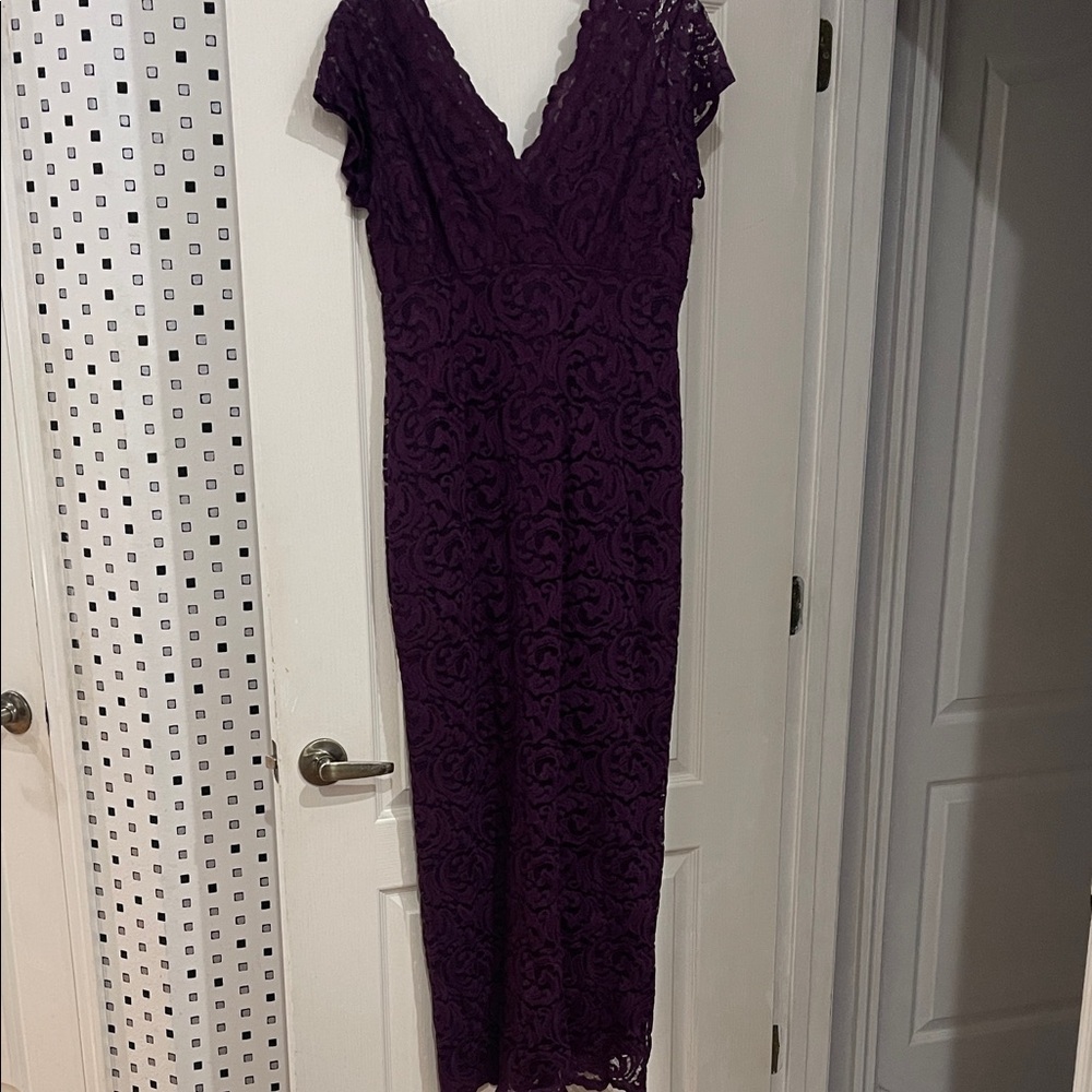 Deep Purple Midi Dress